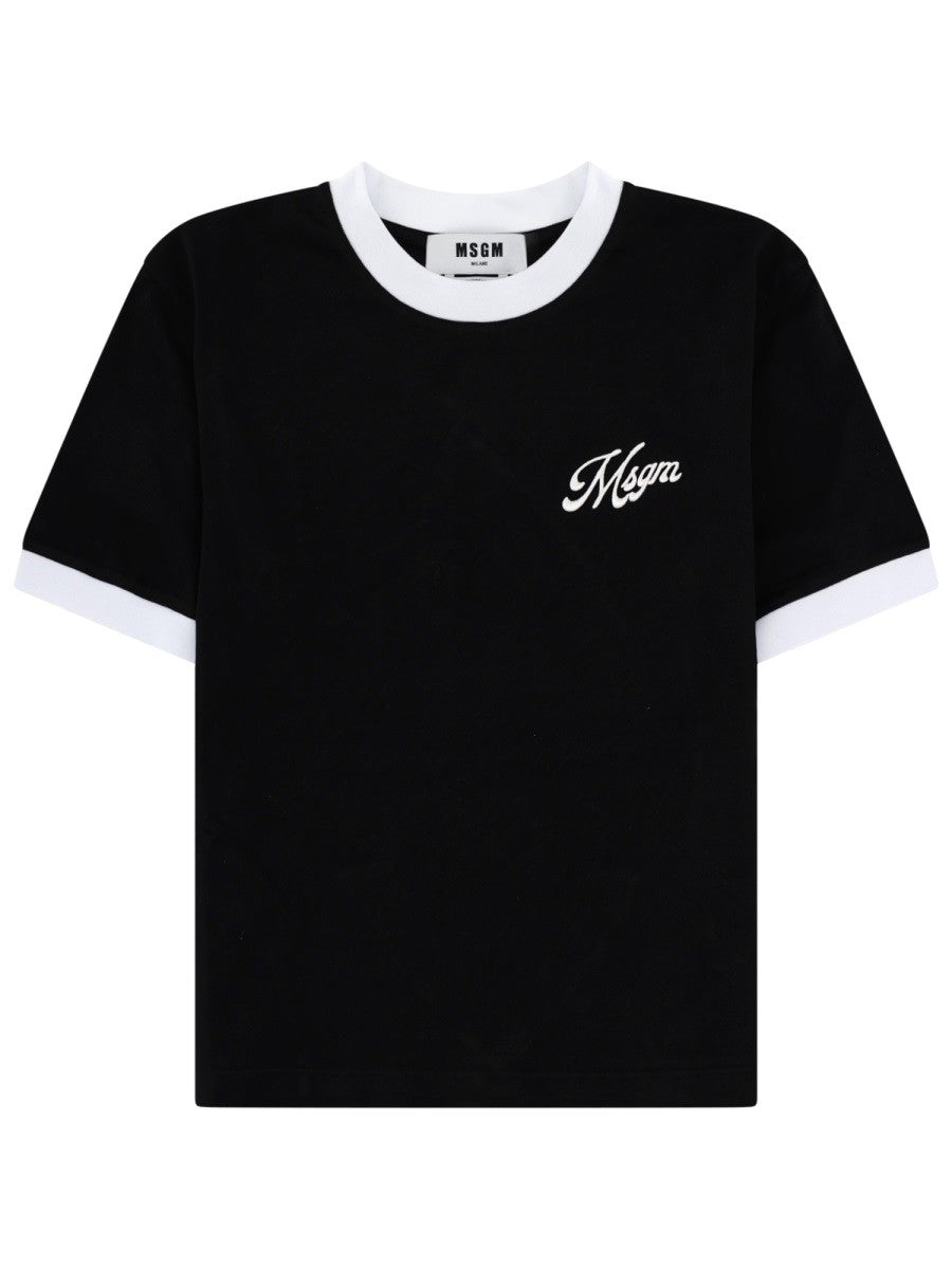 msgm - Woman - Black - T-shirt