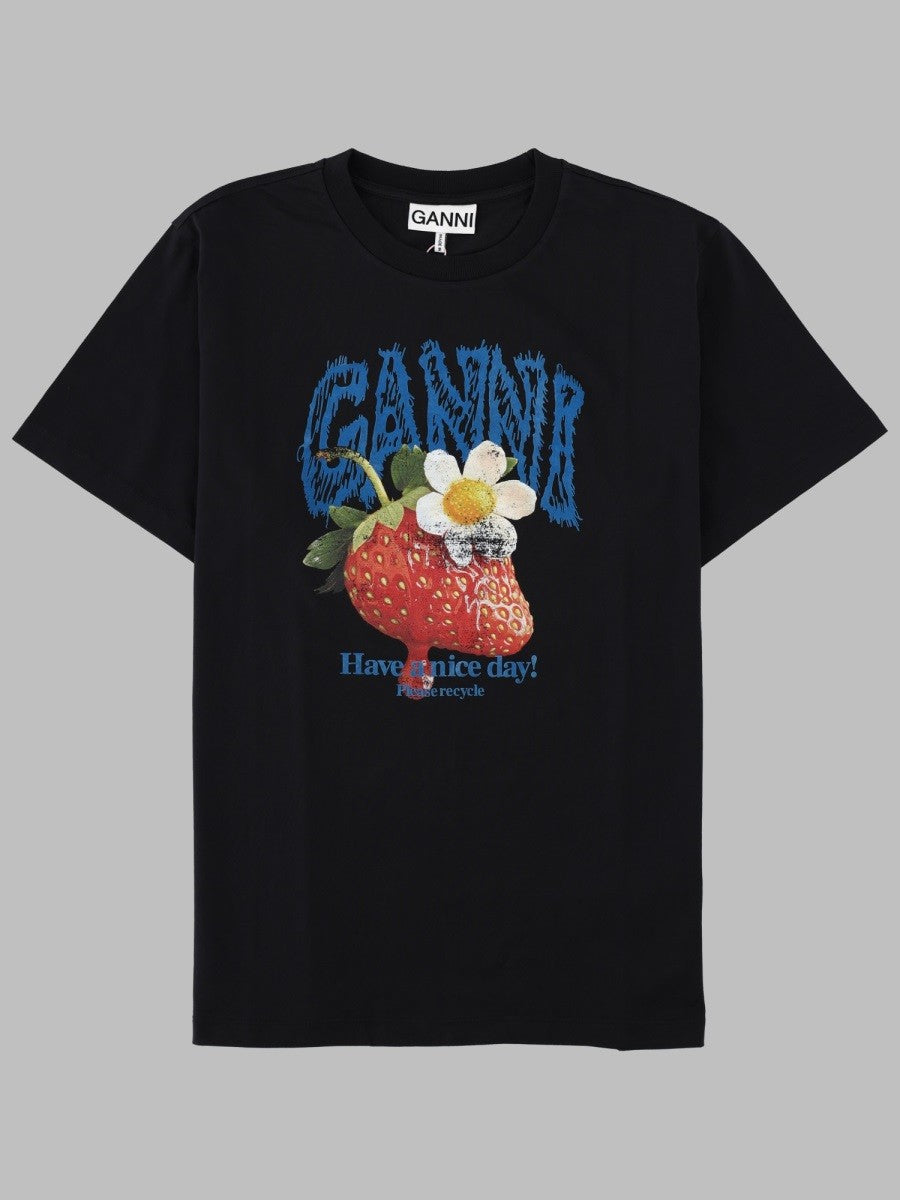GANNI - Woman - Black - T-shirt