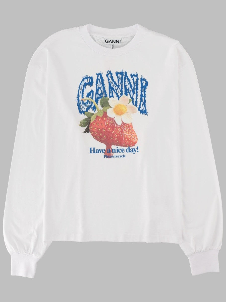 GANNI - Woman - White - T-shirt
