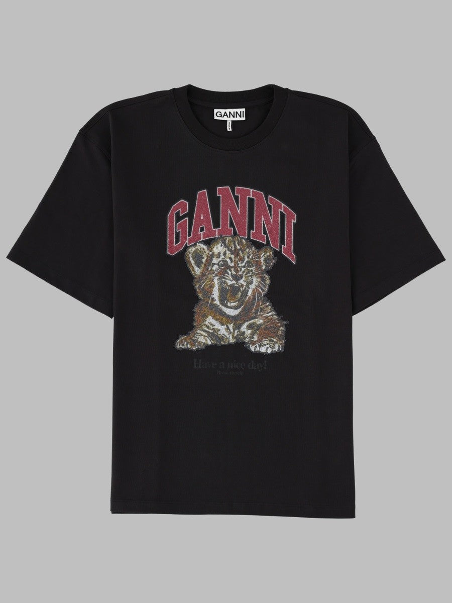 GANNI - Woman - Black - T-shirt