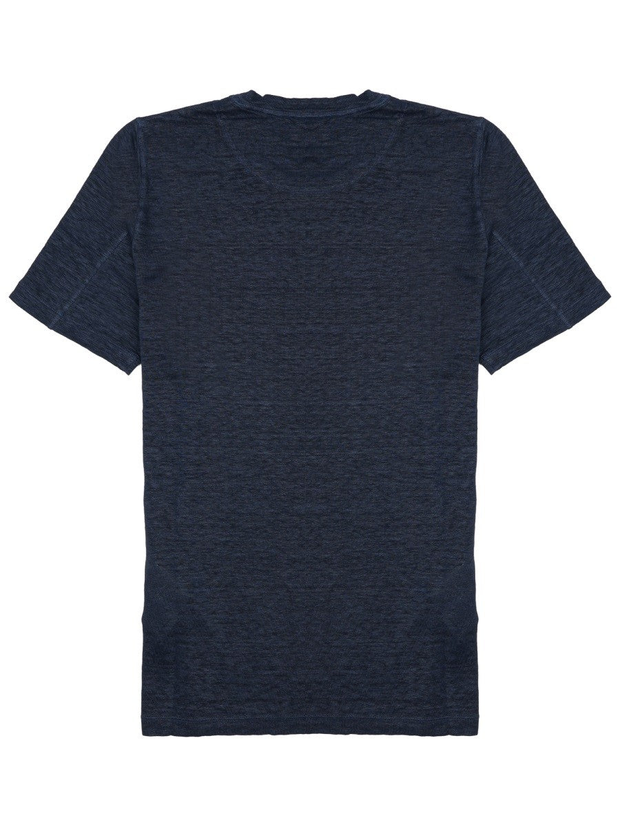 120% LINO - Man - Blue - T-shirt