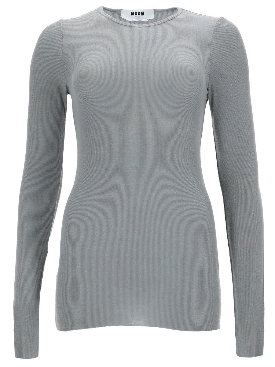 msgm - Woman - Grey - T-shirt