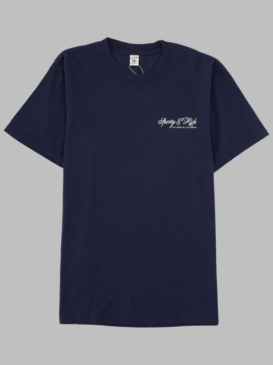SPORTY&RICH - Unisex - Blue - T-shirt