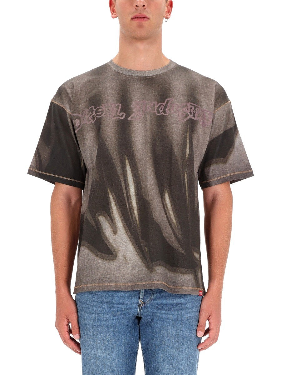 Diesel - Man - Grey - T-shirt