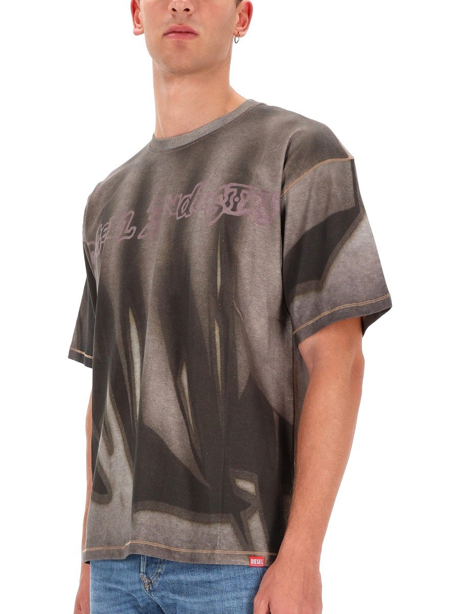 Diesel - Man - Grey - T-shirt