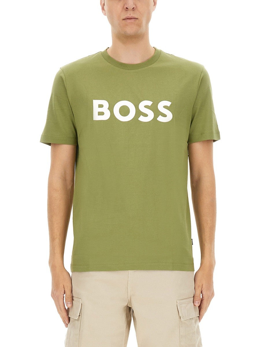 Boss - Man - Green - T-shirt
