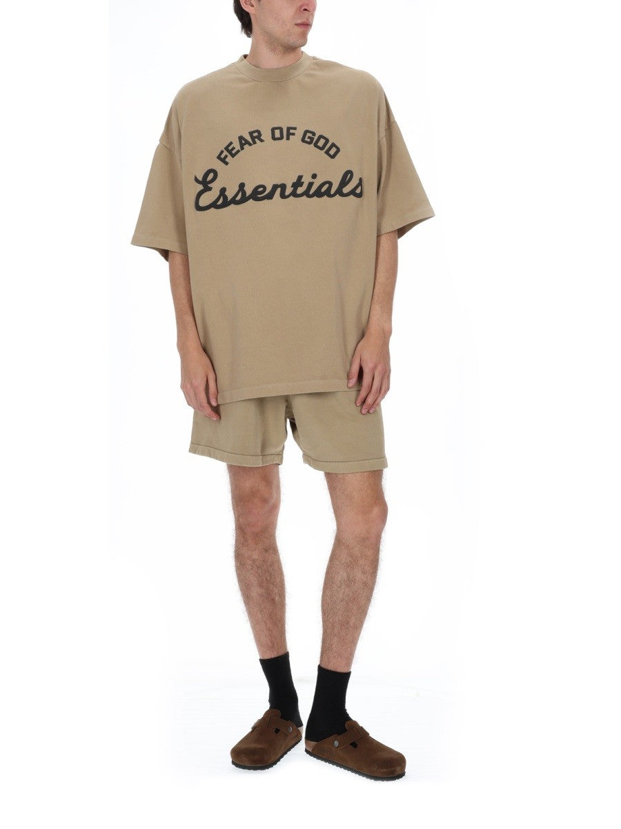 FEAR OF GOD ESSENTIALS - Man - Beige - T-shirt
