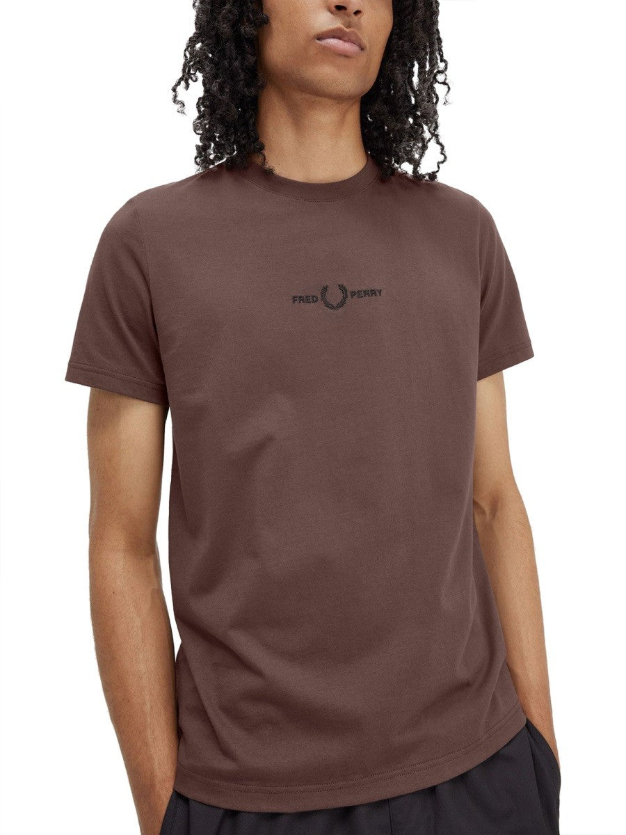 FRED PERRY - Férfi - Barna - Póló