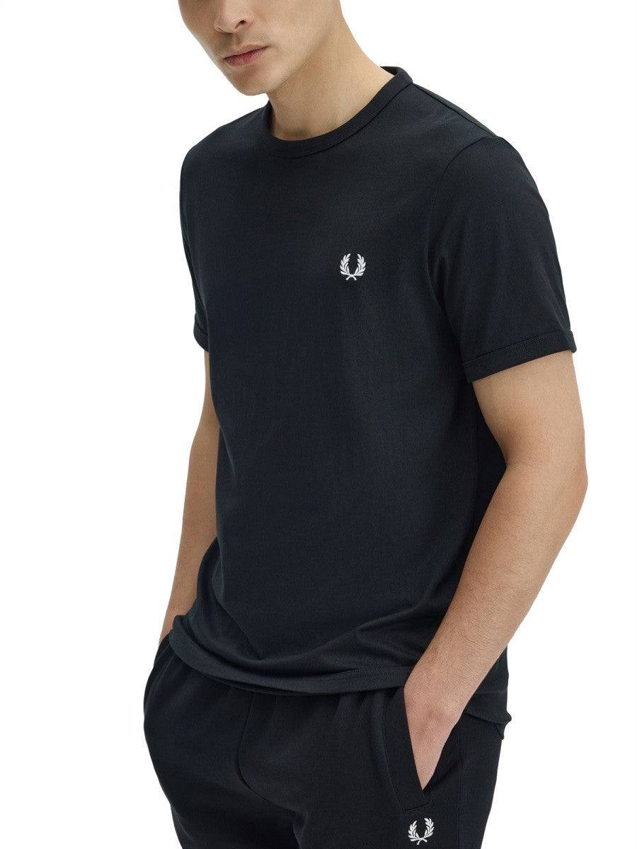 FRED PERRY - Man - Black - T-shirt