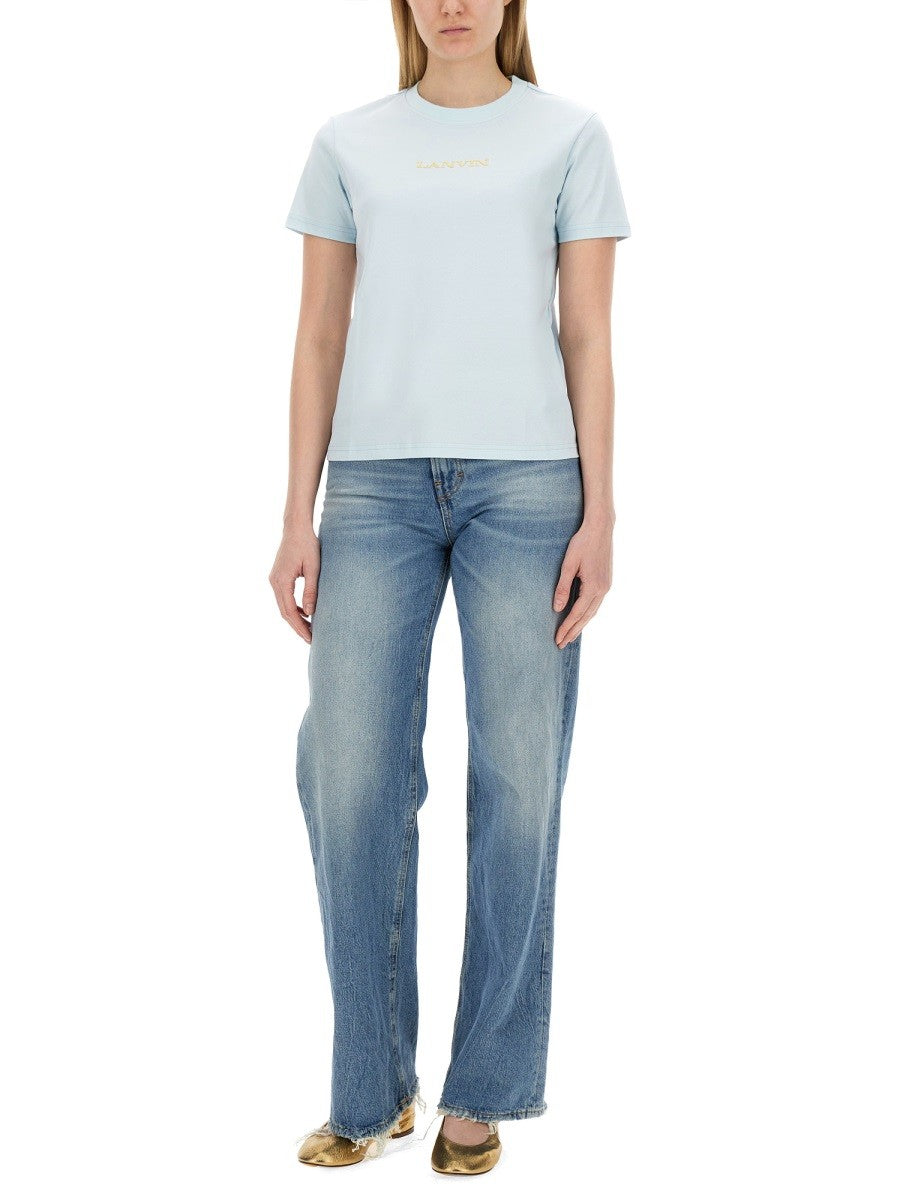 Lanvin - Woman - Blue - T-shirt