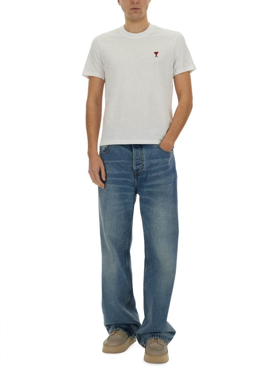 AMI PARIS - Unisex - White - T-shirt