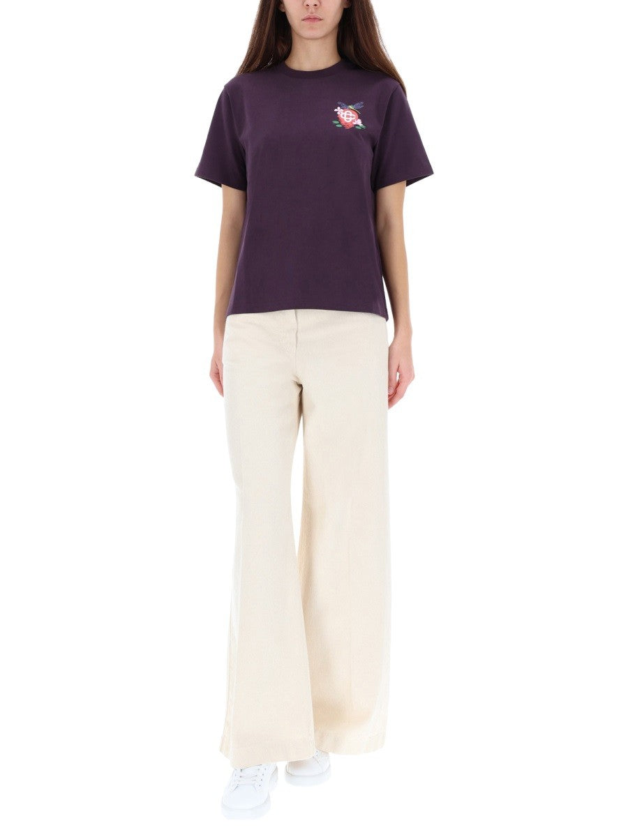 CASABLANCA - Woman - Purple - T-shirt