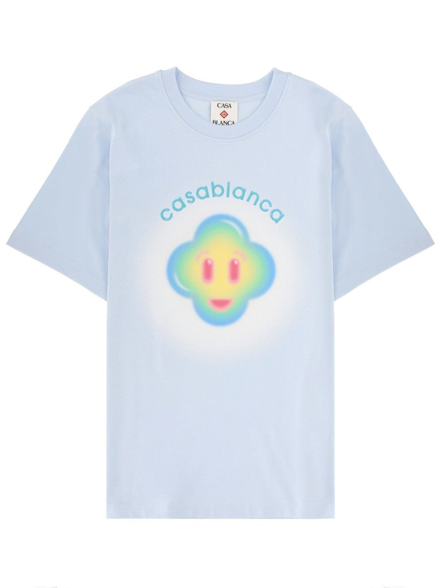 CASABLANCA - Man - Blue - T-shirt