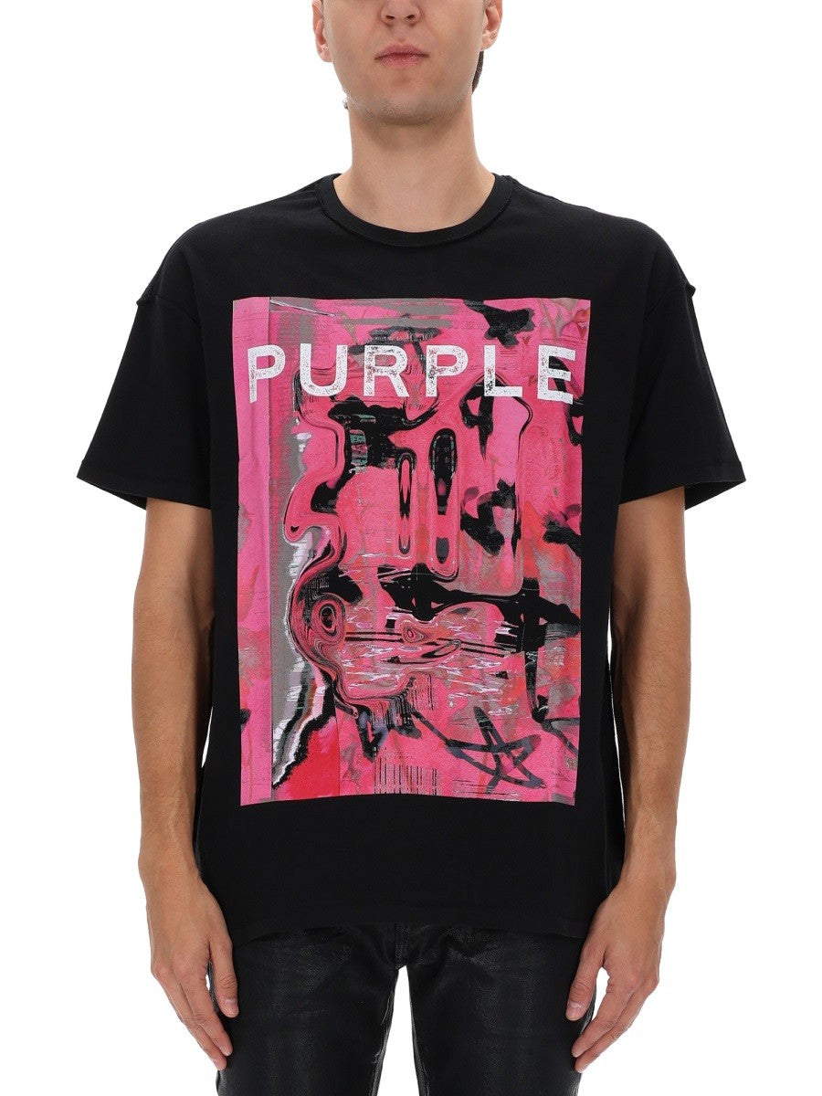 PURPLE BRAND - Férfi - Fekete - Póló