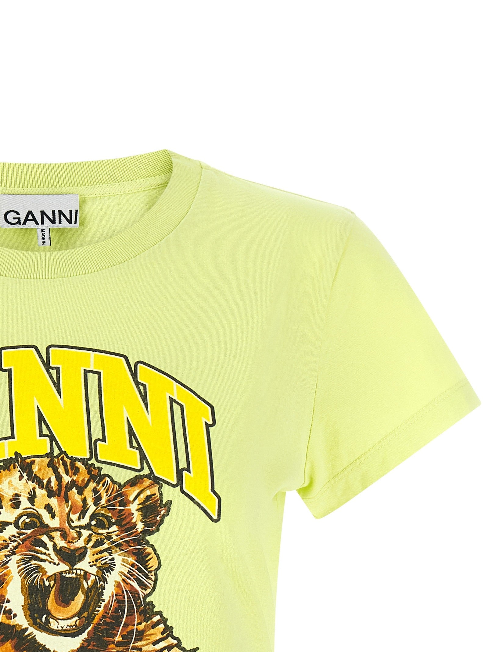 GANNI - nan - Green - T-shirt