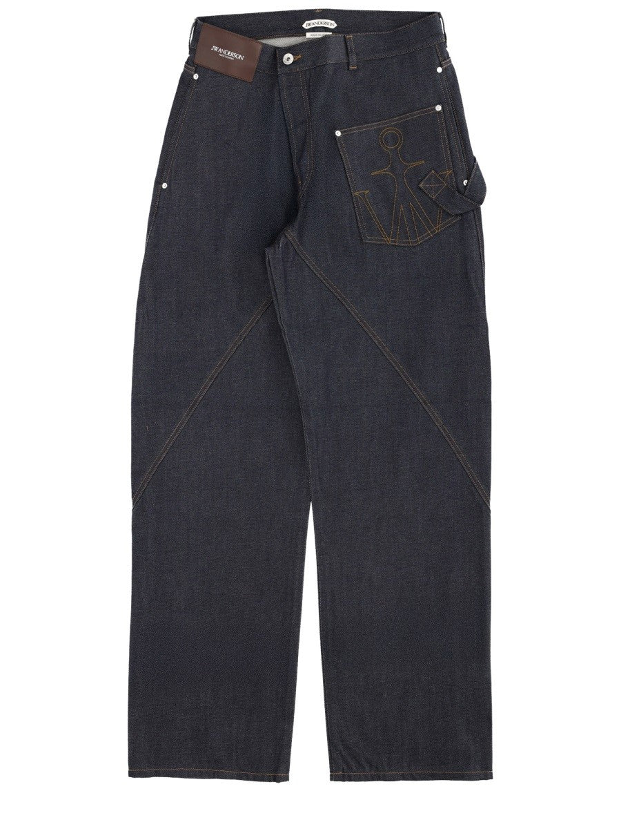jw anderson - Man - Blue - Jeans