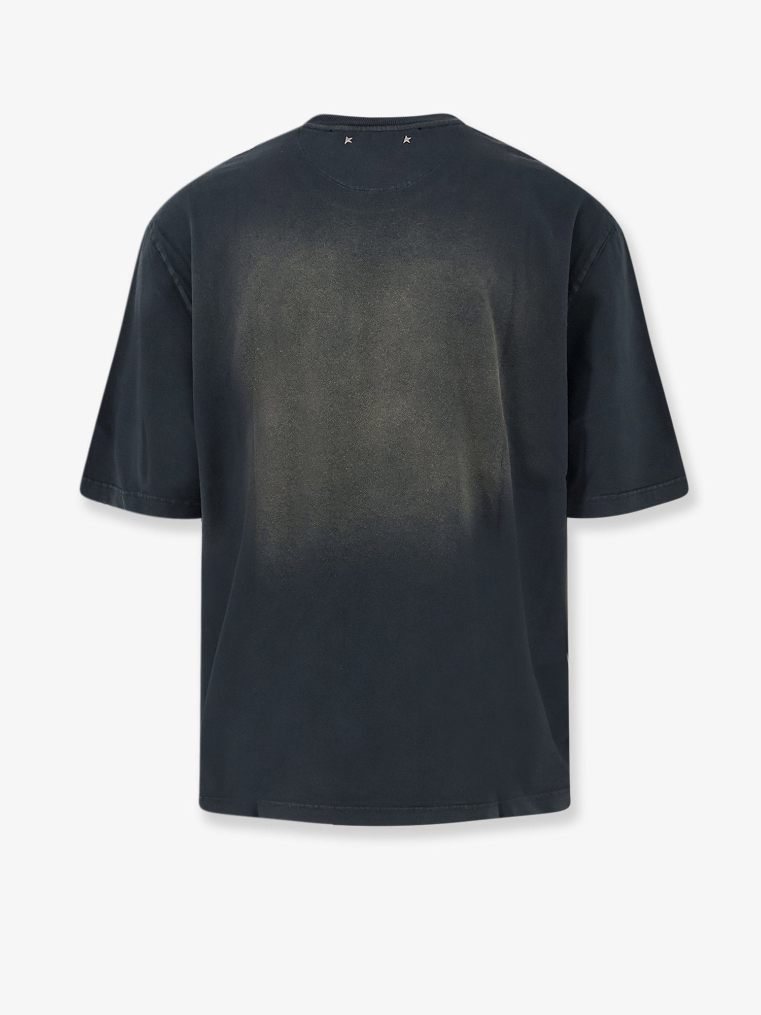 Golden Goose Deluxe Brand - Unisex - Elszínezett Mosott Fekete - Póló
