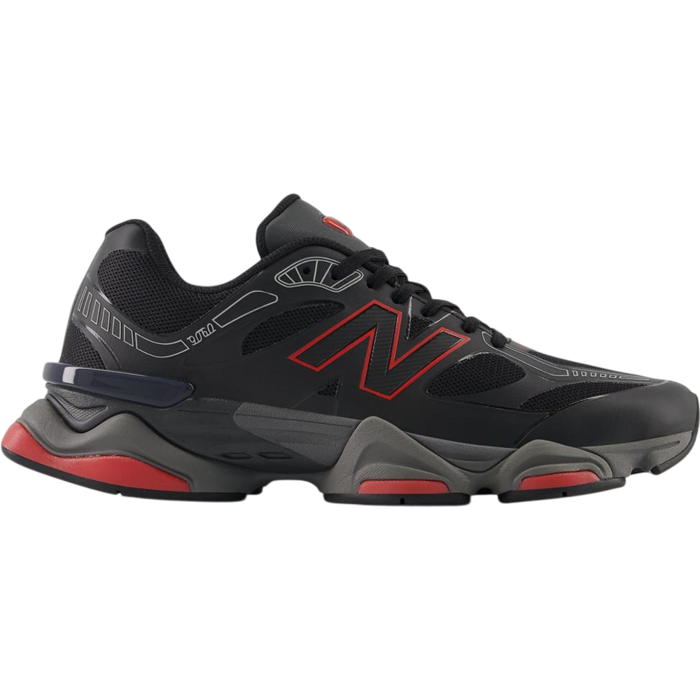 New Balance 9060 Fekete/Fire Cracker