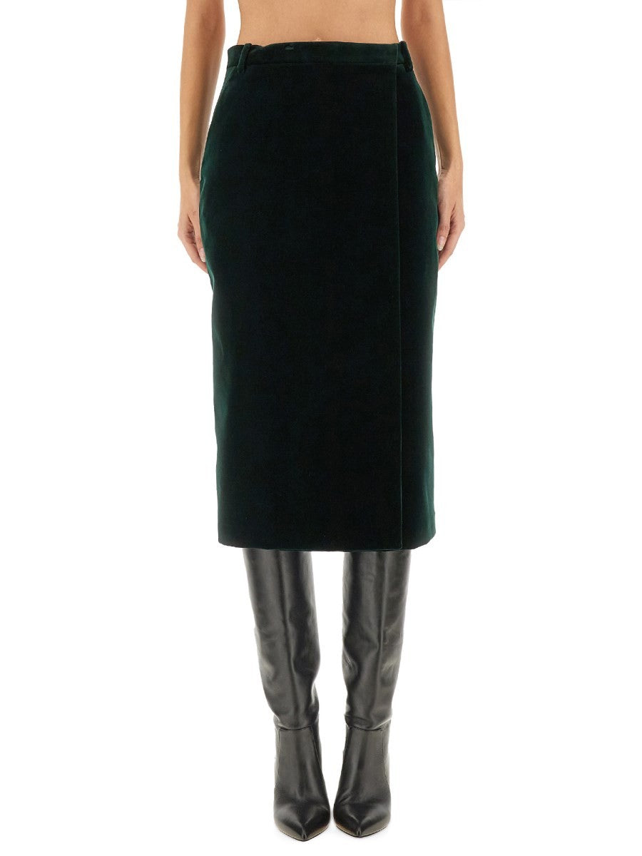 Saint Laurent - Női - Zöld - Szoknya