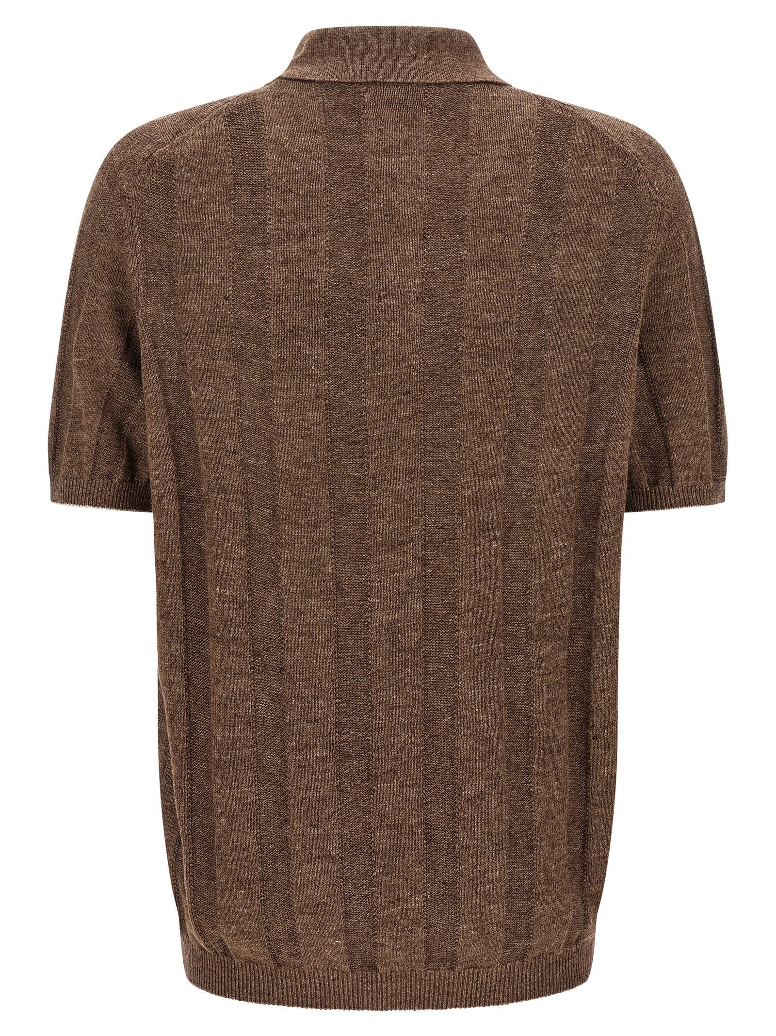 Brunello Cucinelli - nan - Brown - Polo Shirt