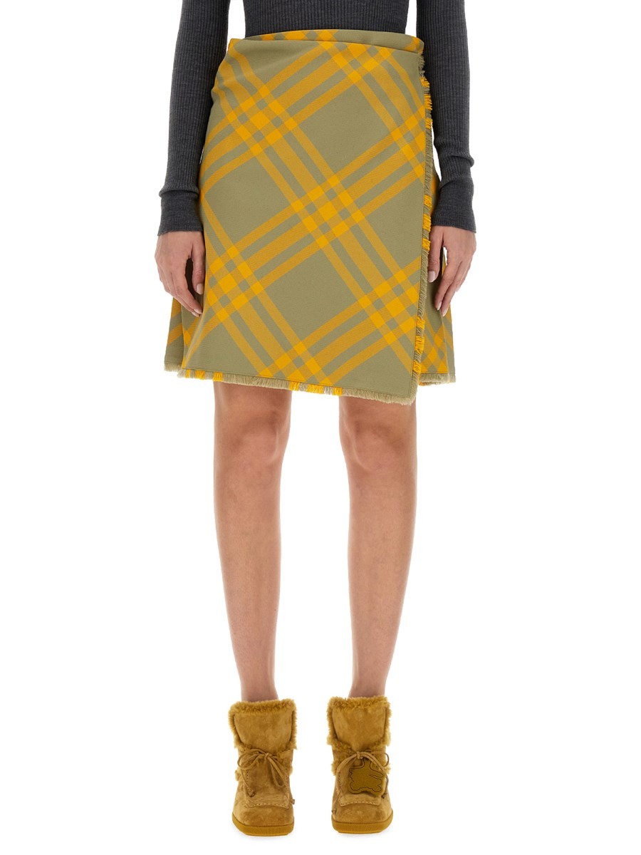 Burberry - Woman - Yellow - Skirt