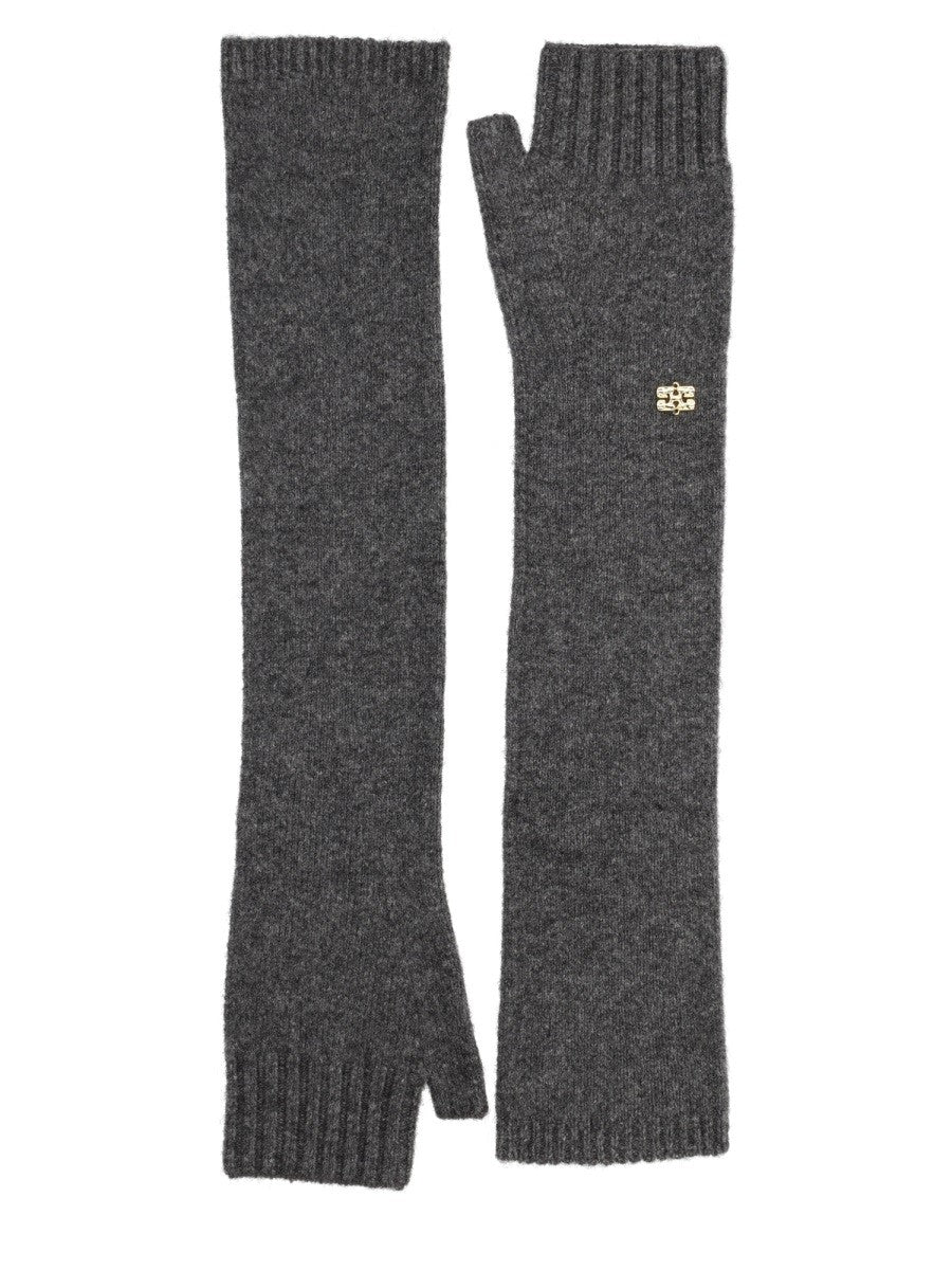 GANNI - Woman - Black - Gloves