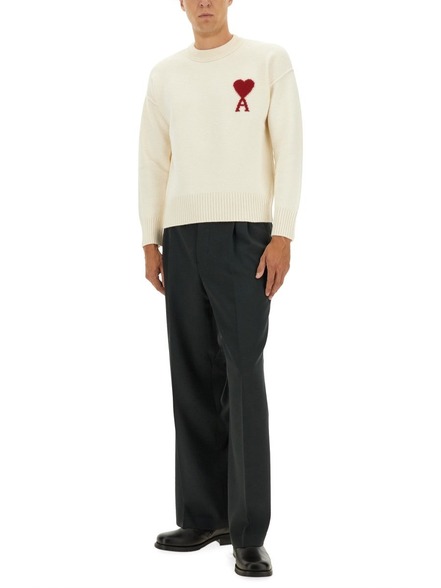 AMI PARIS - Unisex - White - Sweater