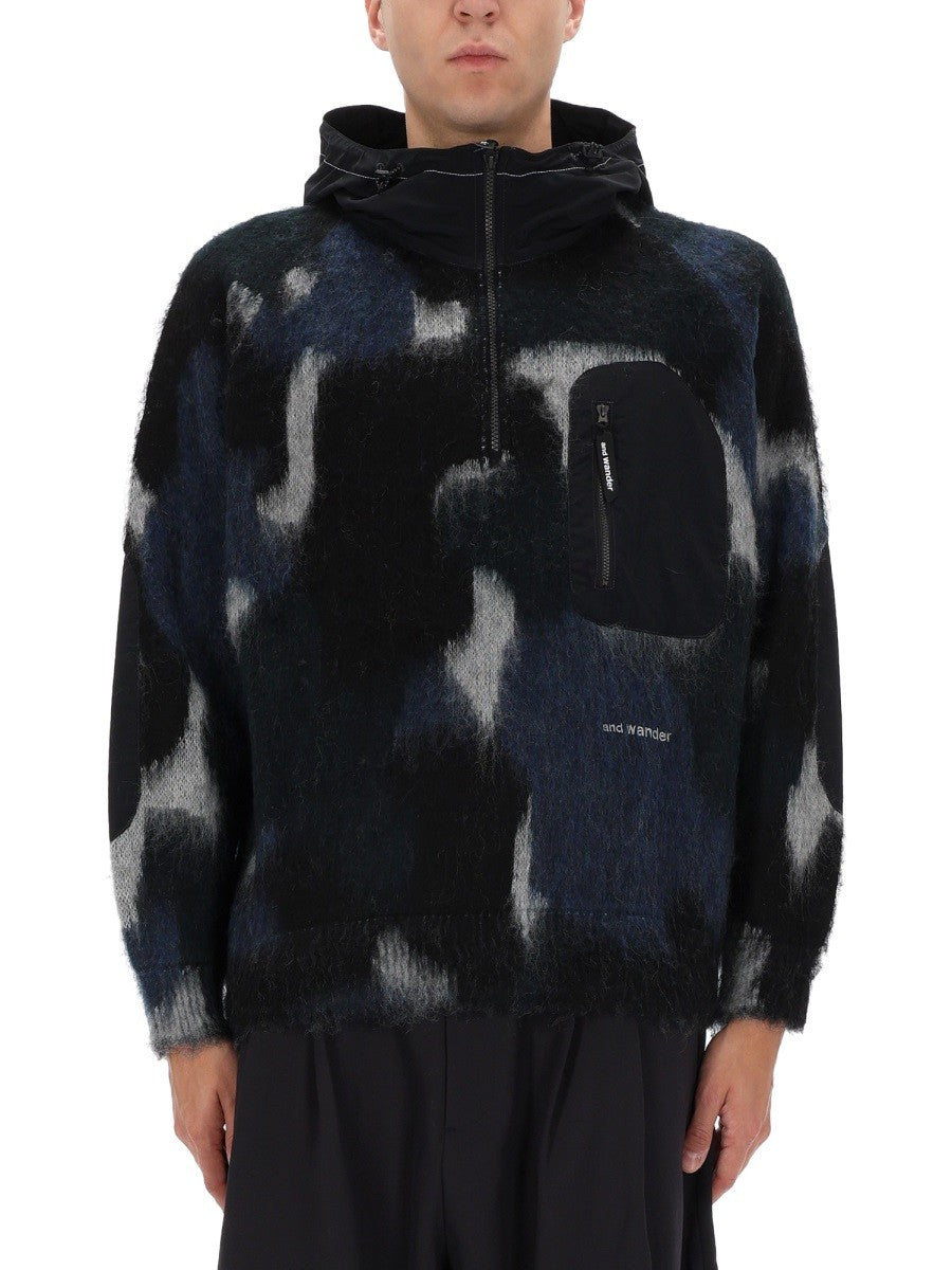 AND WANDER - Man - Black - Sweater