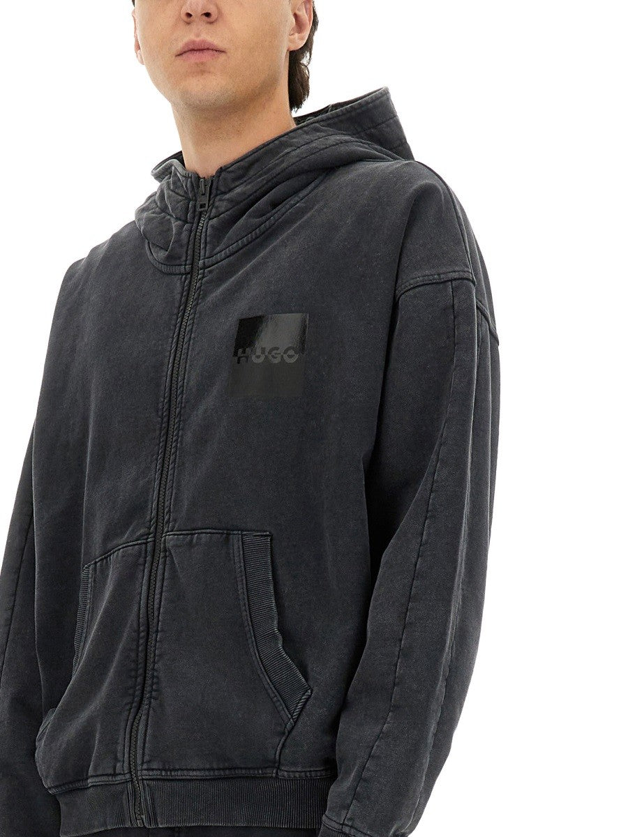 Hugo - Man - Black - Sweatshirt